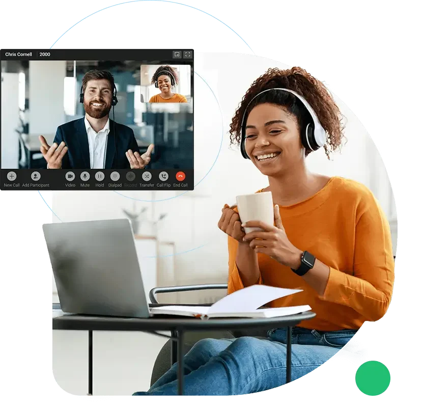 Conmutador Telefónico Virtual y Telefonía IP - filas, panel e IVR