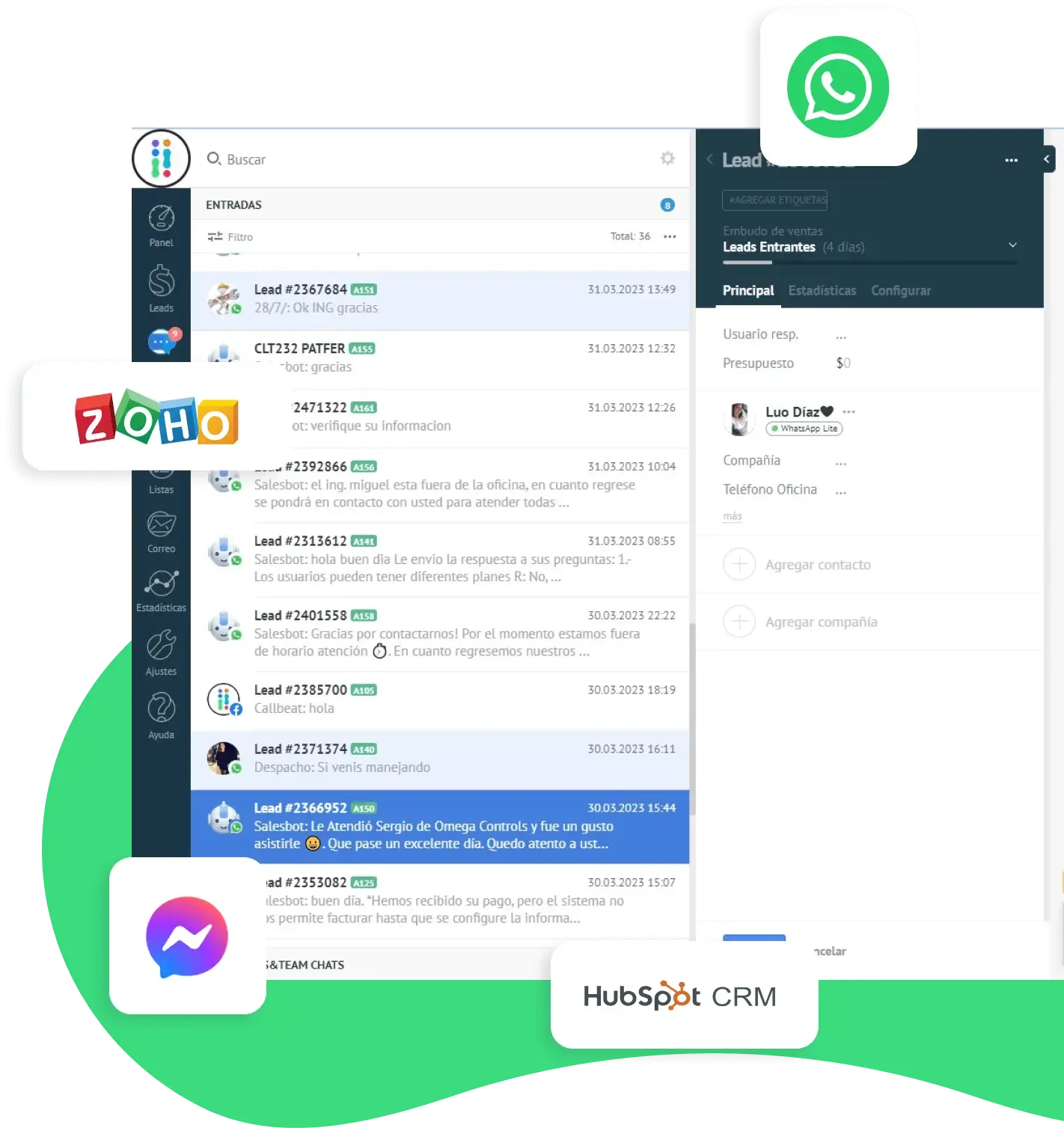 plataforma de ia mensajeria